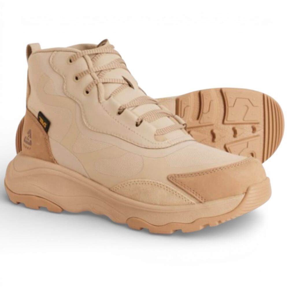 Teva Women's Geotrecca Rapid Proof Sesame Sand Dune Lace Up Hiking Boots SZ/ 12